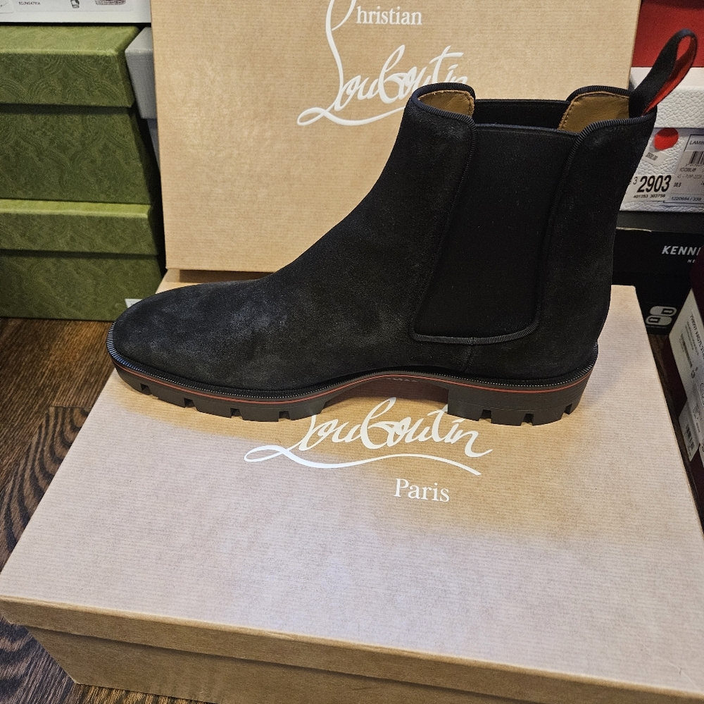 Christian Louboutin Alpinosol Suede Boot Men's Size 42 - Picture 6 of 8